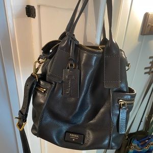 Black Fossil Handbag/Crossbody